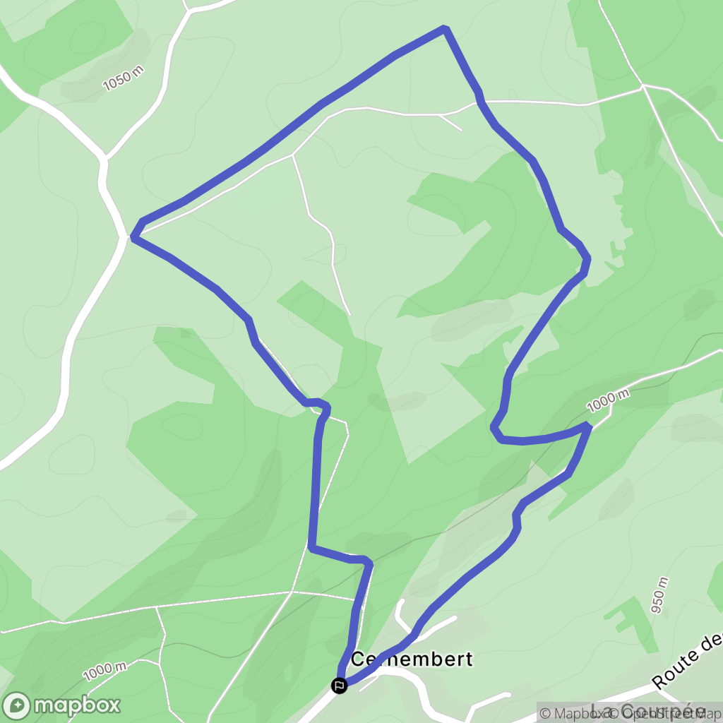 Villers-le-Lac : carte du parcours de randonnée - France