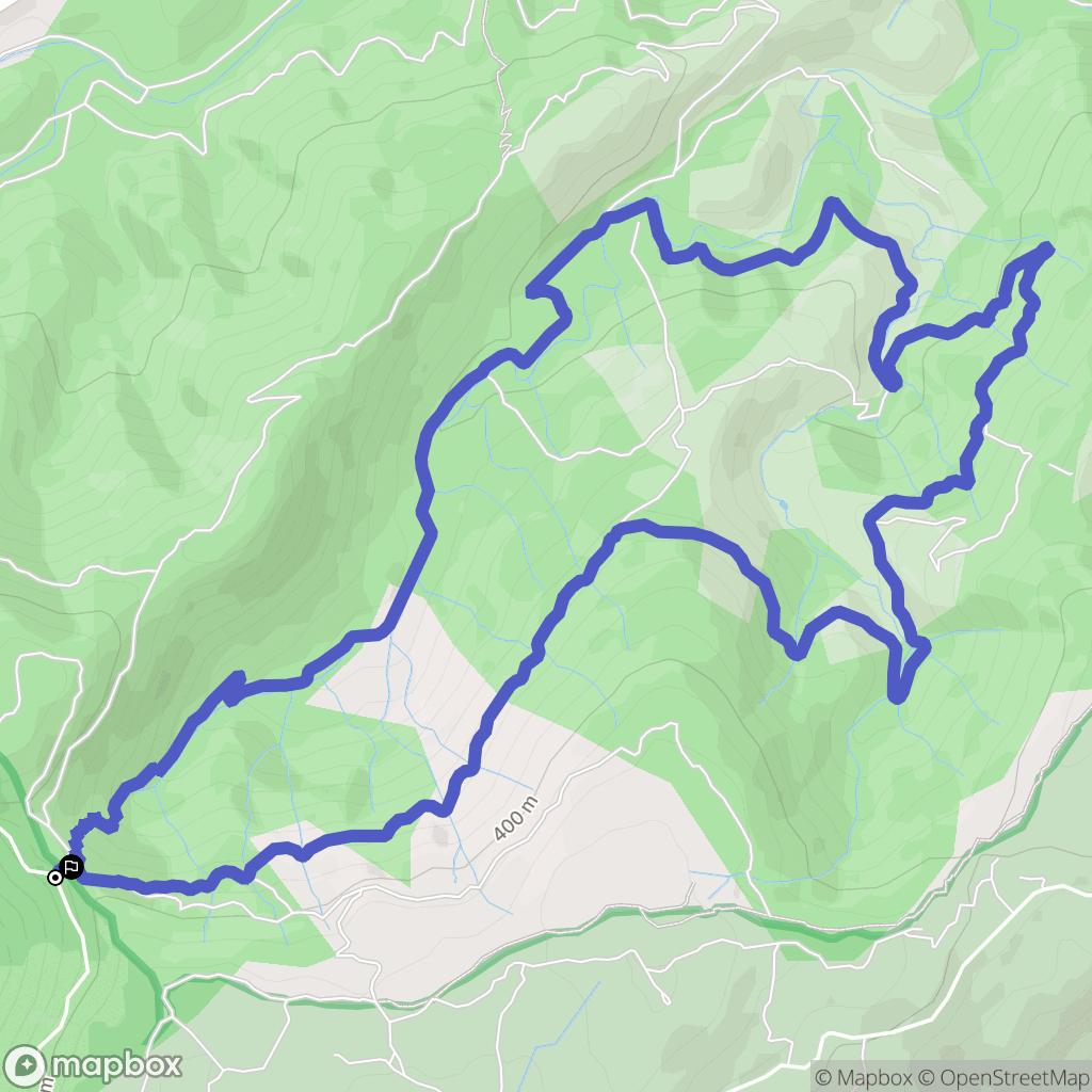 Bormes-les-Mimosas : carte du parcours de randonnée - France