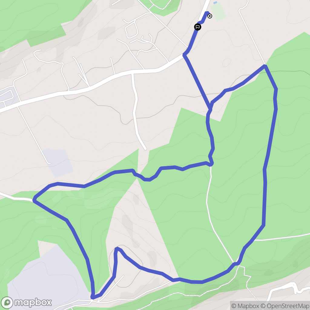 Meyreuil : carte du parcours de randonnée - France