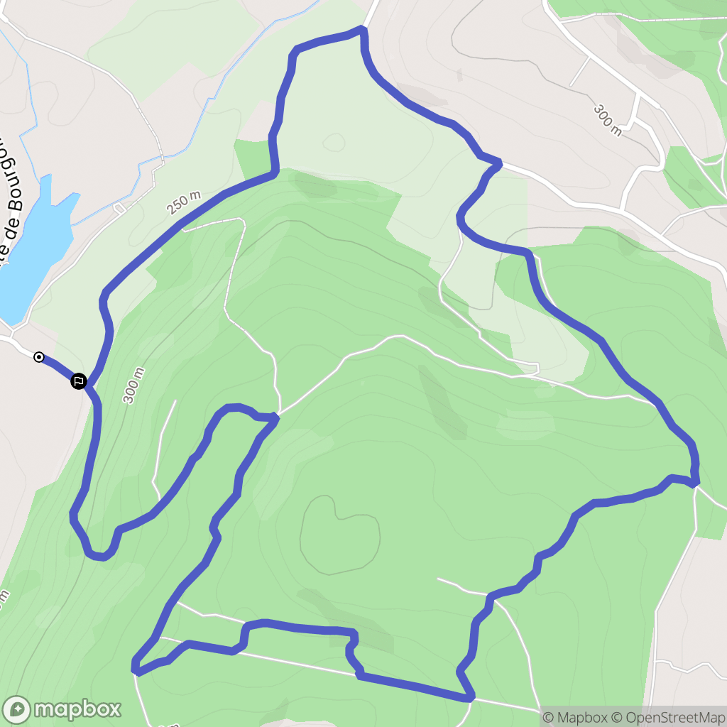 Panossas : carte du parcours de randonnée - France