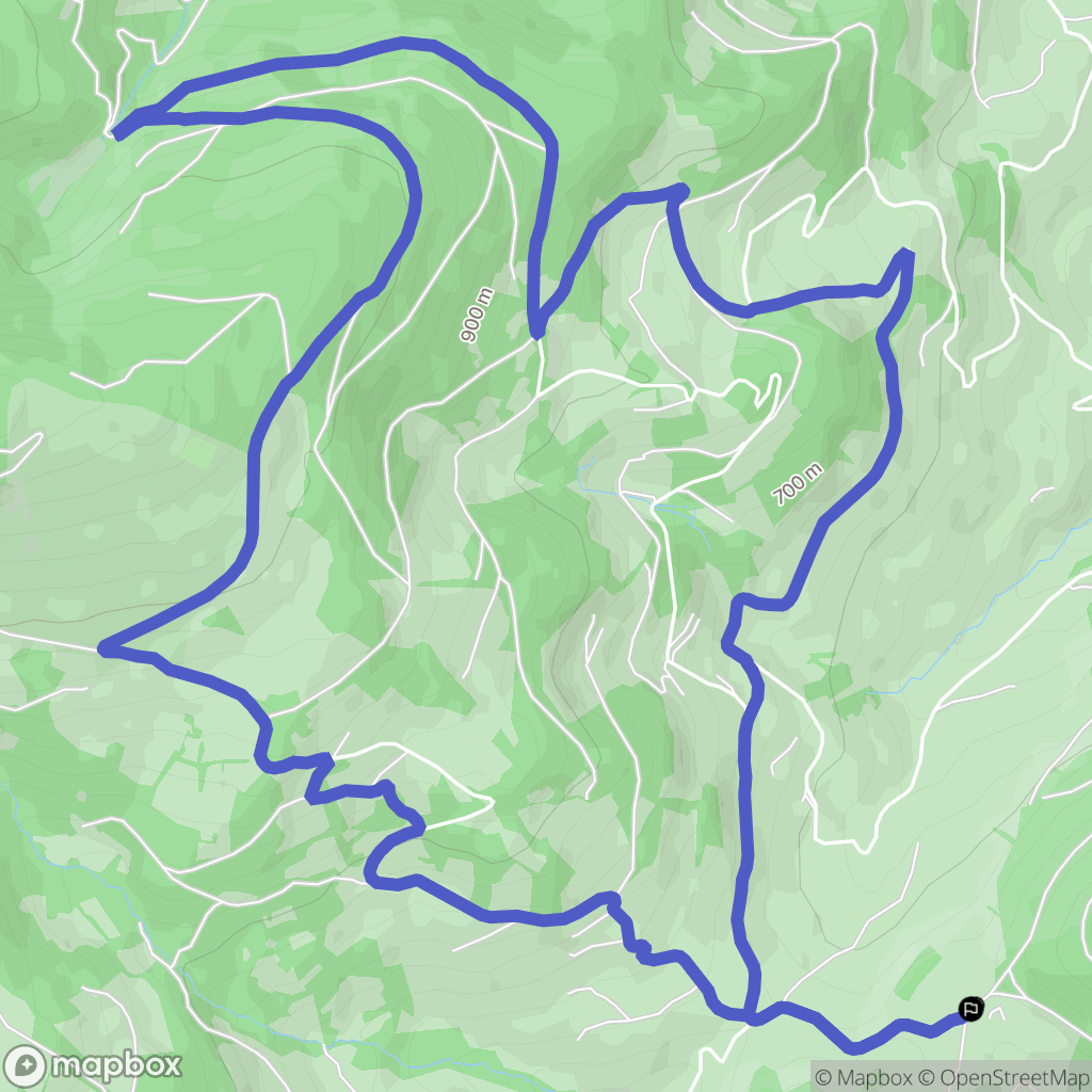Orbey : carte du parcours de randonnée - France