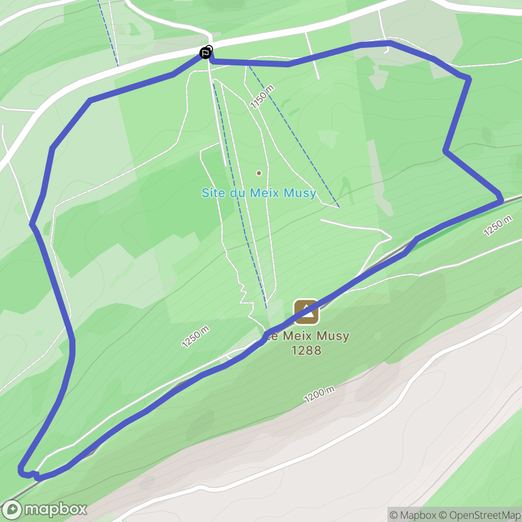 Villers-le-Lac : carte du parcours de randonnée - France