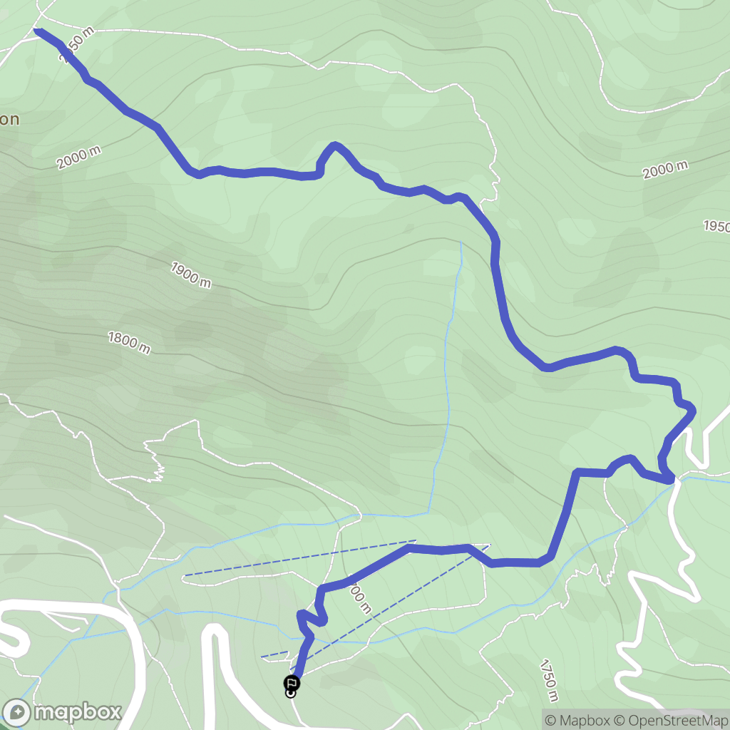 Villar-d'Arêne : carte du parcours de randonnée - France