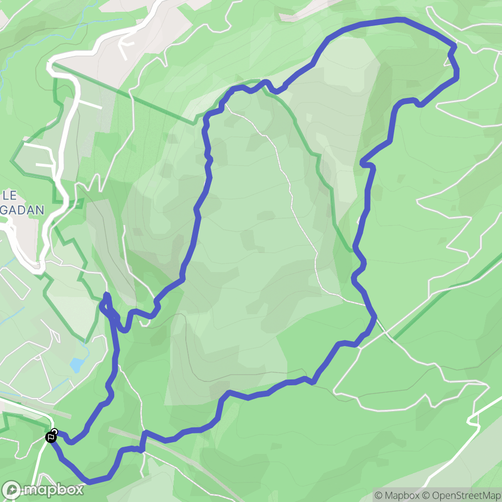 Cassis : carte du parcours de randonnée - France