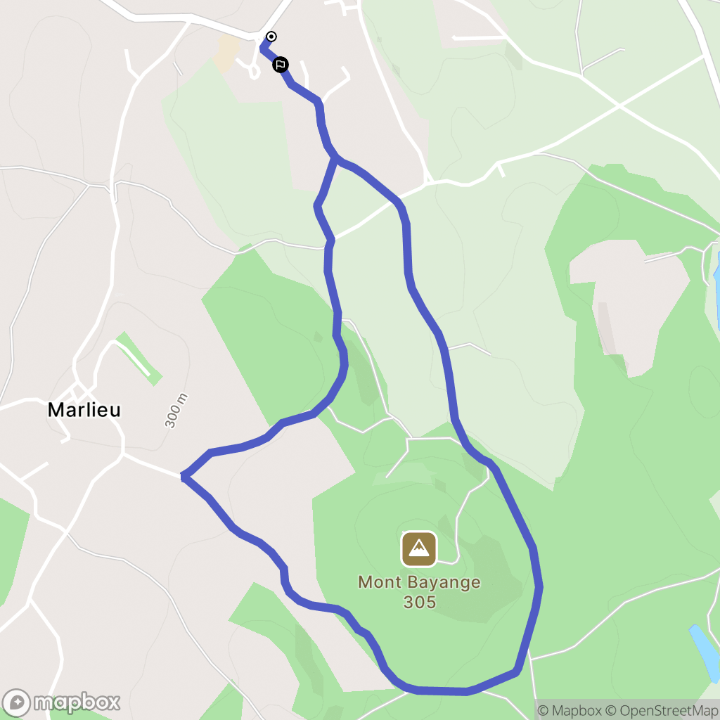 Bouvesse-Quirieu : carte du parcours de randonnée - France