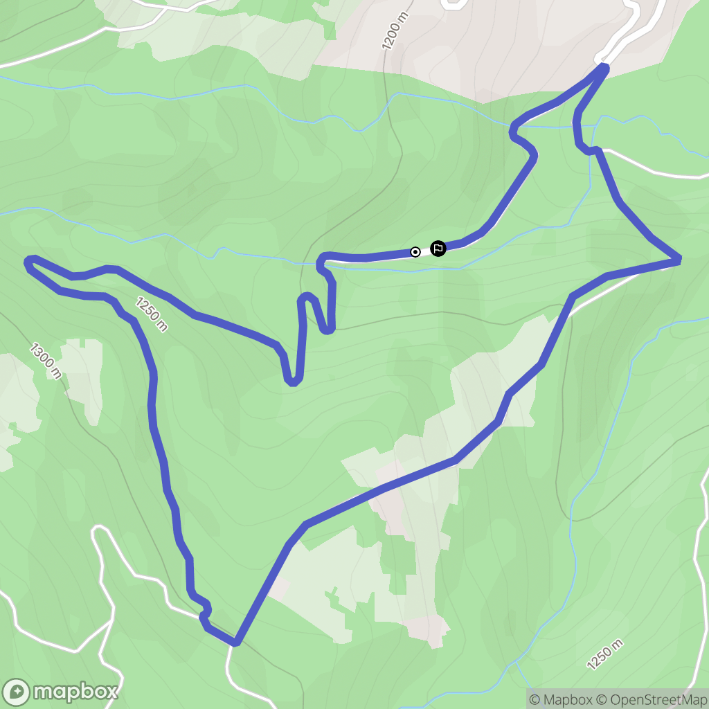 Cordon : carte du parcours de randonnée - France
