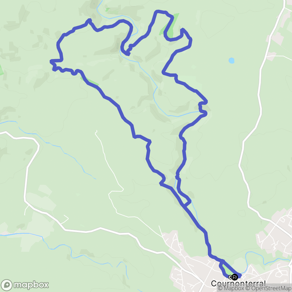 Cournonterral : carte du parcours de randonnée - France