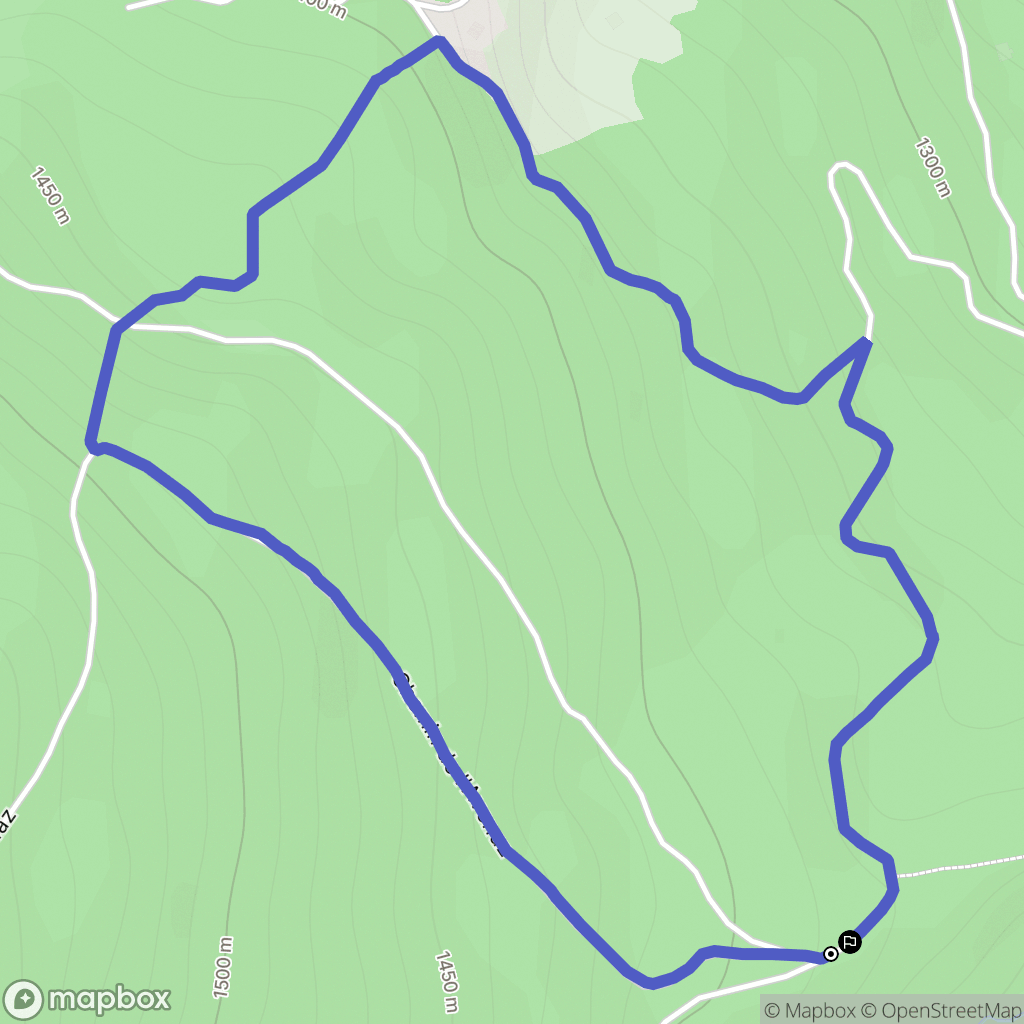 Cordon : carte du parcours de randonnée - France
