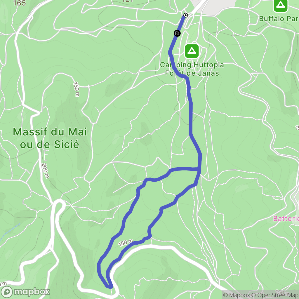 La Seyne-sur-Mer : carte du parcours de randonnée - France