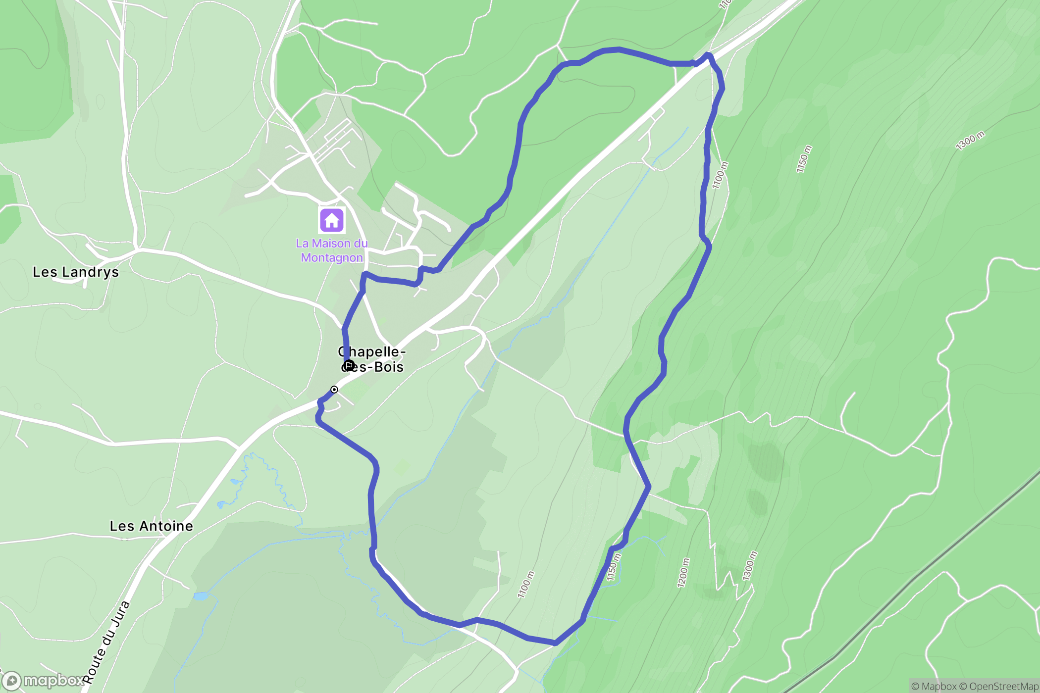 Chapelle des bois: routekaart voor buitenactiviteiten - France