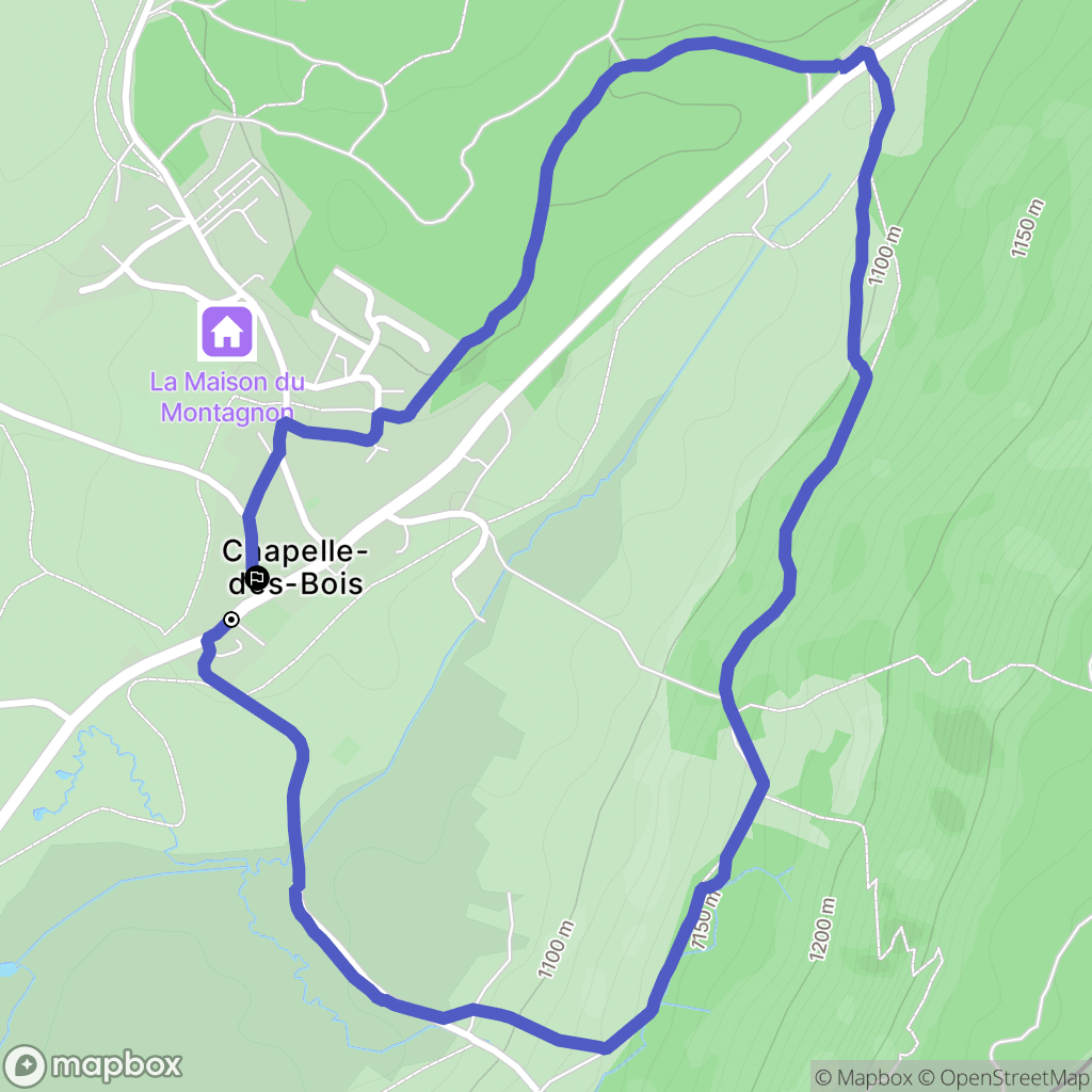 Chapelle des bois: routekaart voor buitenactiviteiten - France