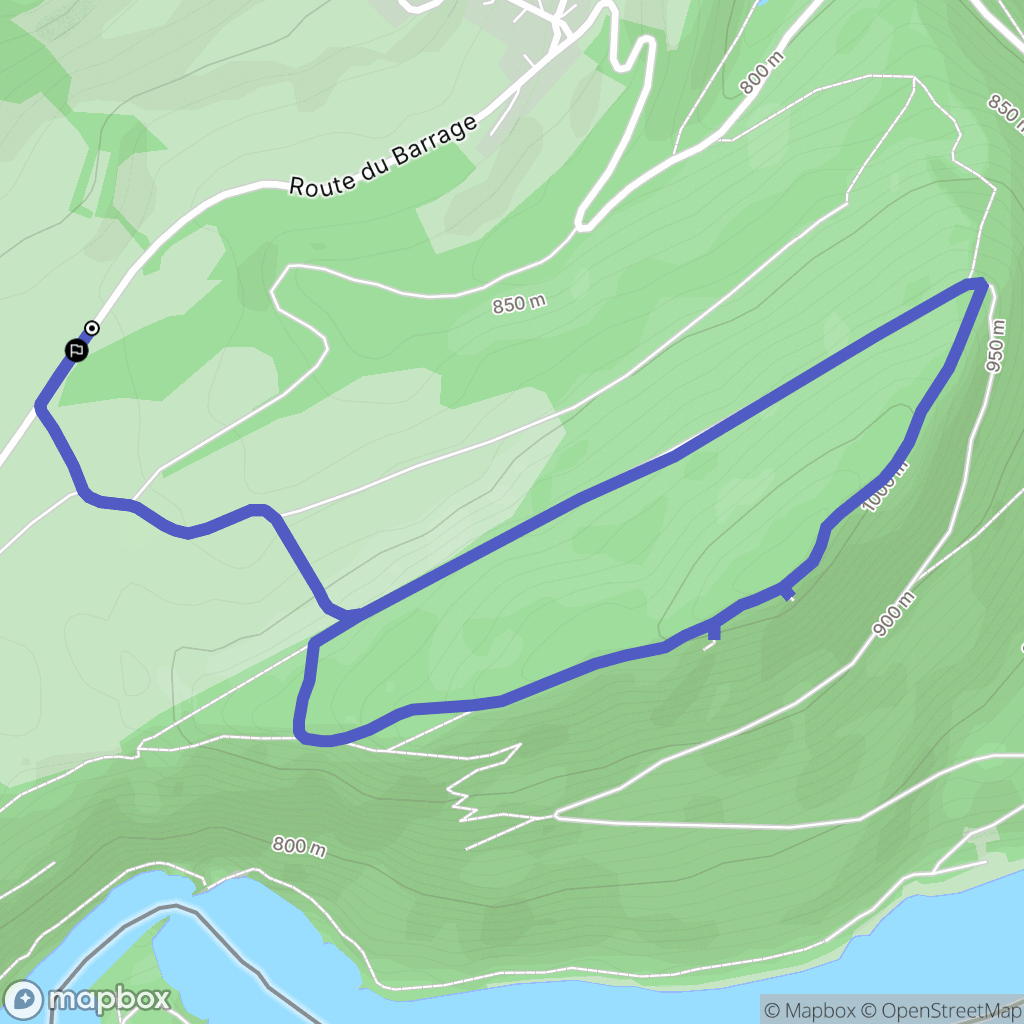 Villers-le-Lac : carte du parcours de randonnée - France