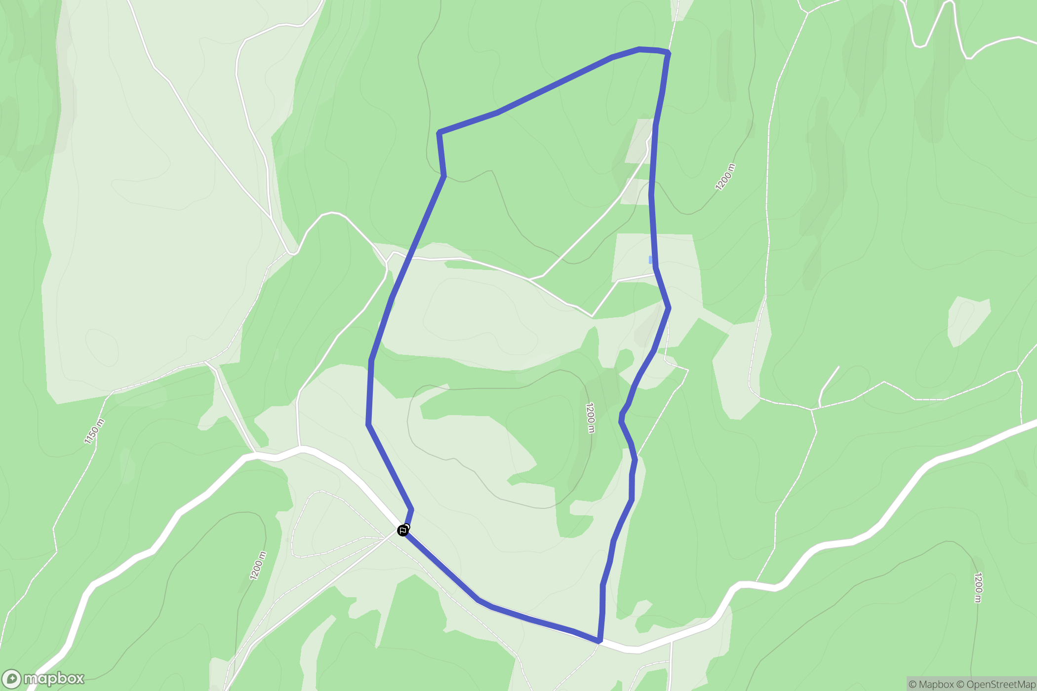 Valserhône : carte du parcours de randonnée - France