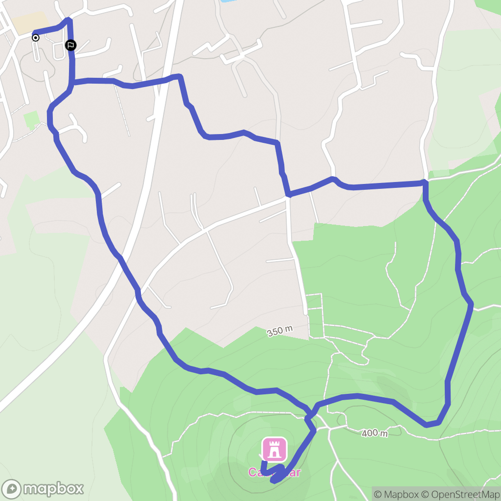 Forcalqueiret : carte du parcours de randonnée - France