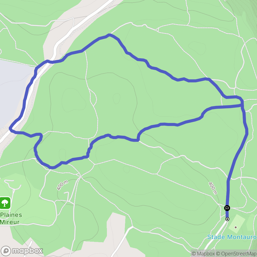 Montauroux : carte du parcours de randonnée - France
