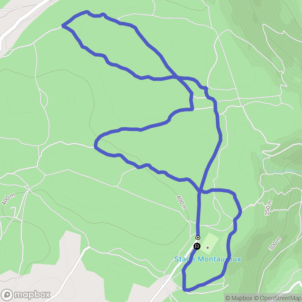 Montauroux : carte du parcours de randonnée - France
