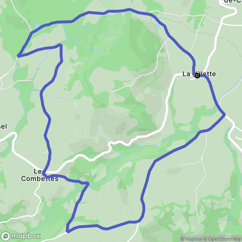 Saint-Michel-de-Chaillol : carte du parcours de randonnée - France