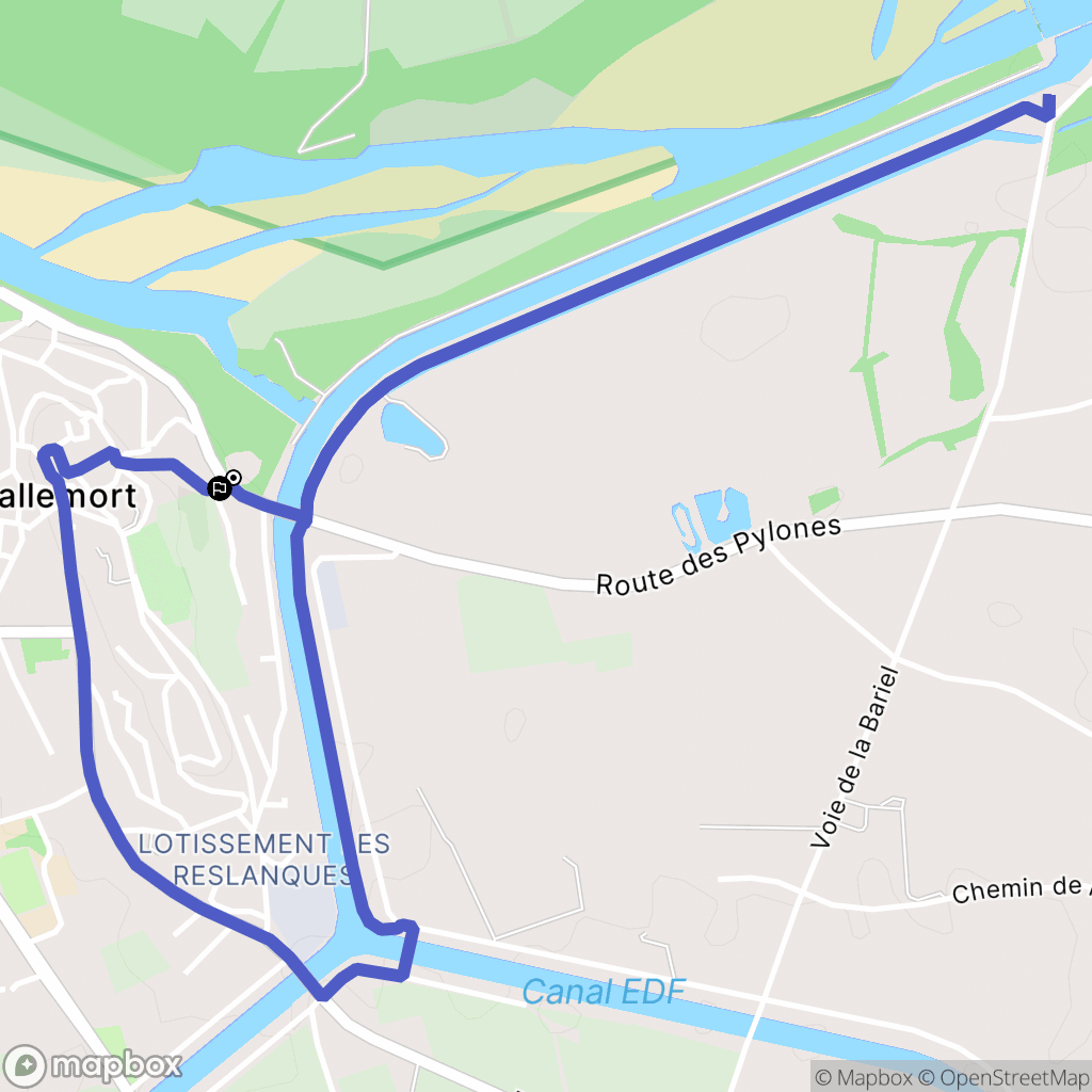 Mallemort : carte du parcours de randonnée - France
