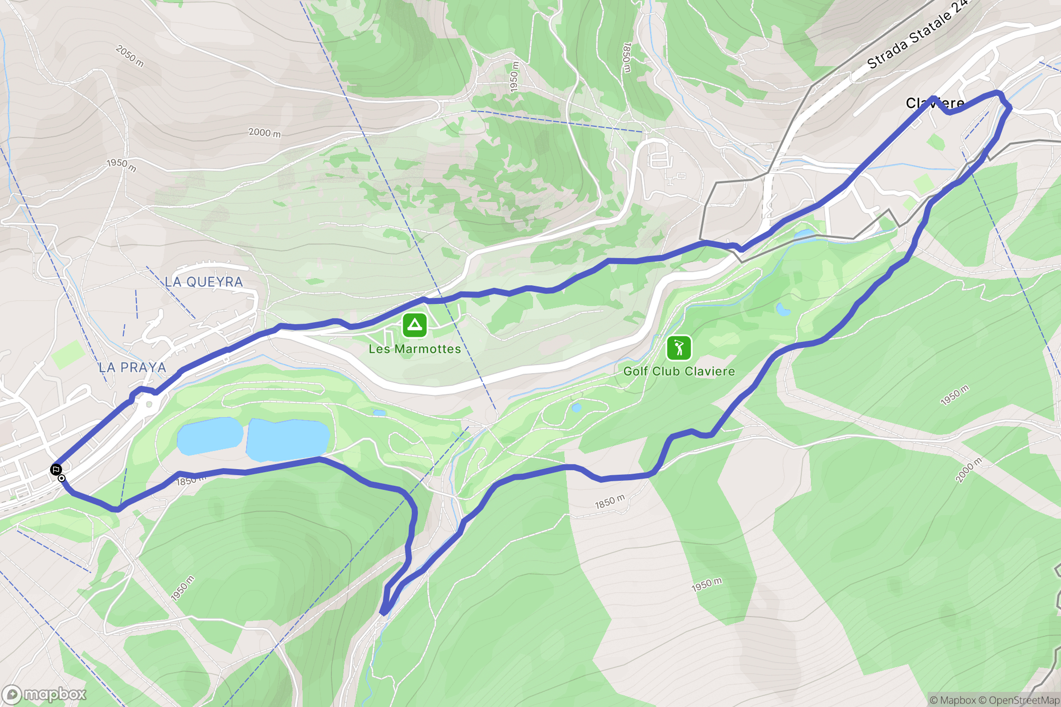 Montgenèvre: routekaart voor buitenactiviteiten - France