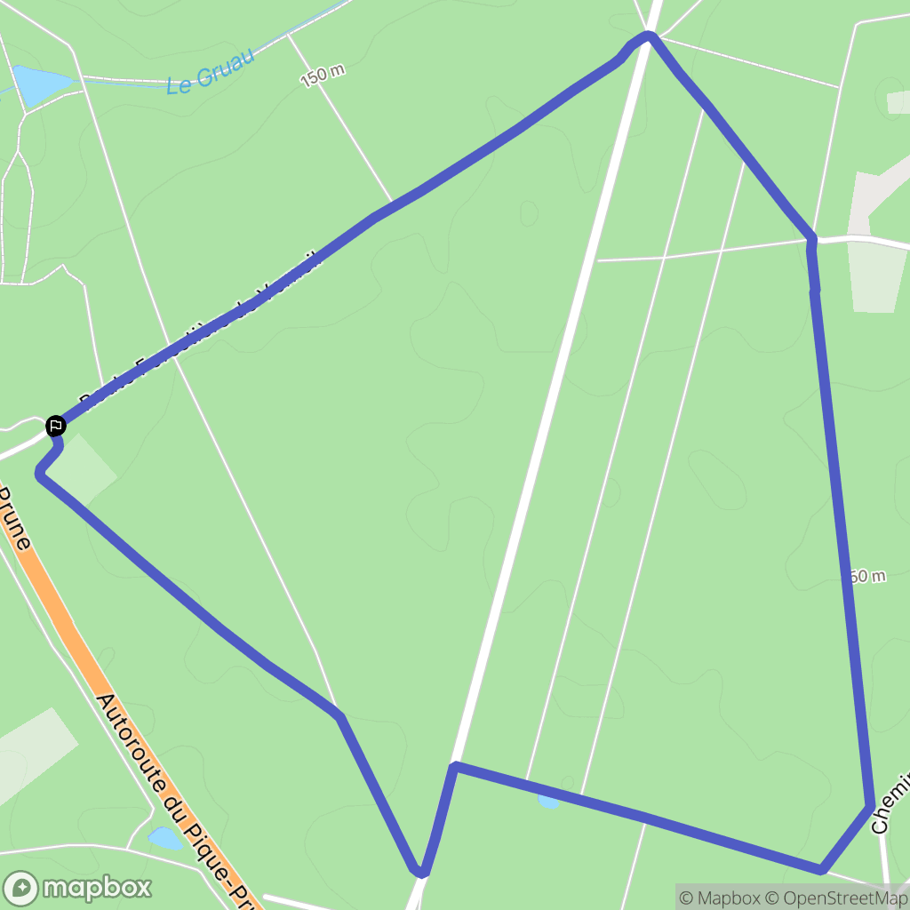 Lavernat : carte du parcours de randonnée - France