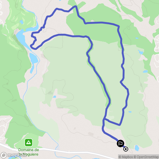 Roquebrune-sur-Argens : carte du parcours de randonnée - France