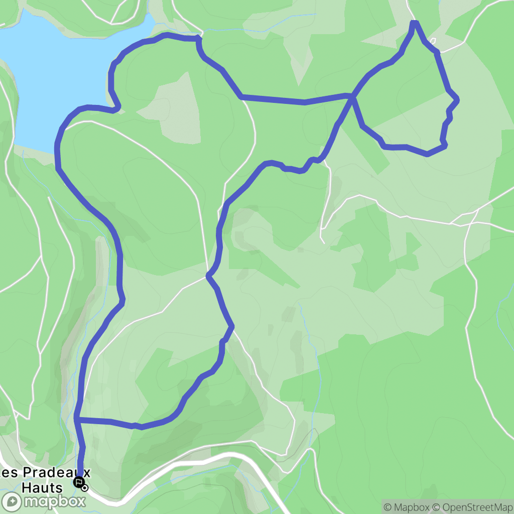 Grandrif : carte du parcours de randonnée - France