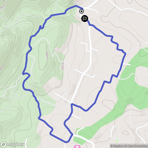 Roquevaire : carte du parcours de randonnée - France