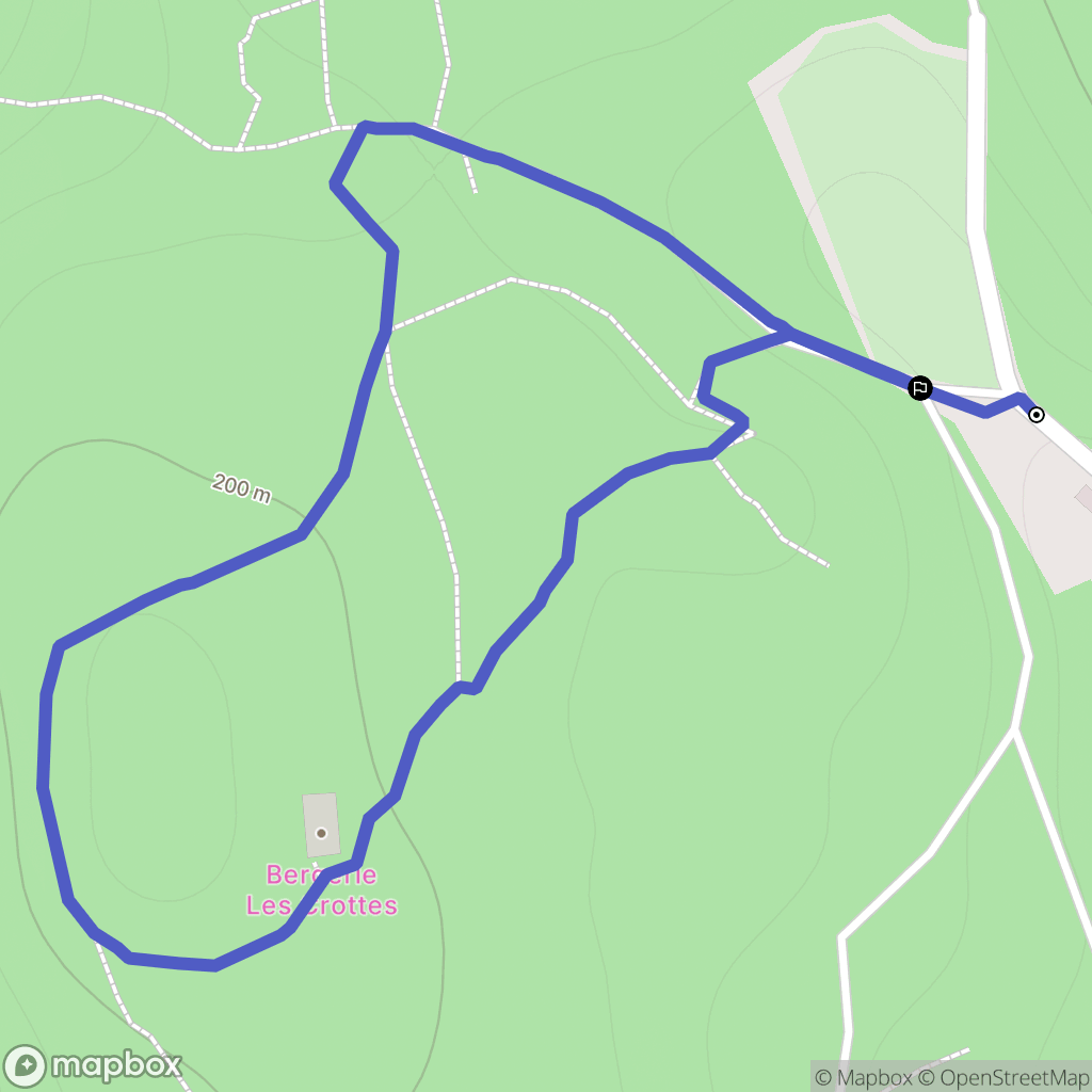 La Colle-sur-Loup : carte du parcours de randonnée - France