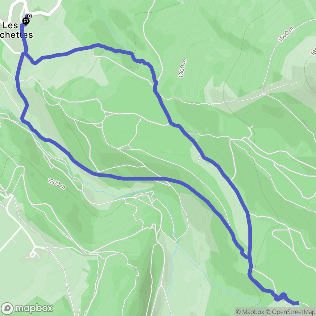 Villard-de-Lans : carte du parcours de randonnée - France