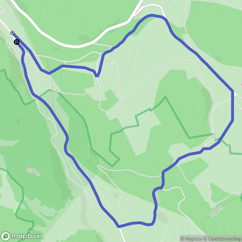 Mouthe : carte du parcours de randonnée - France