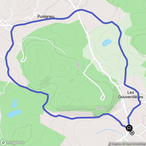 Creys-Mépieu : carte du parcours de randonnée - France