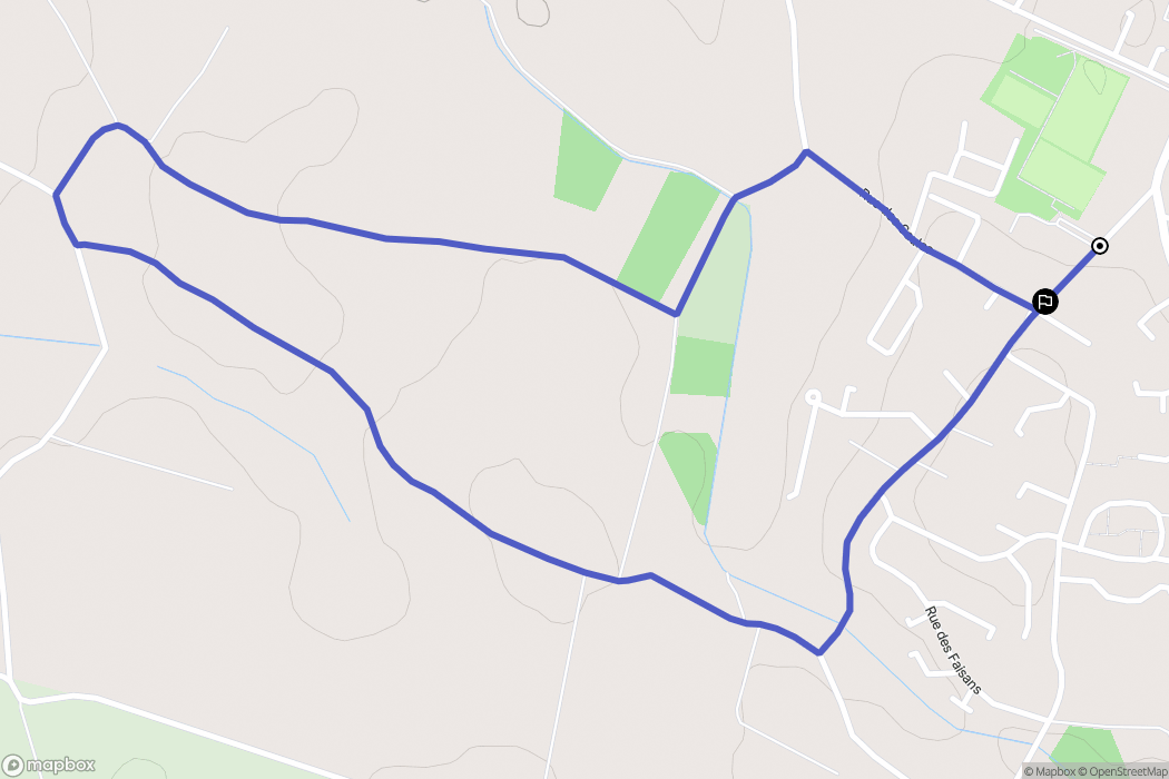 Villette-d'Anthon : carte du parcours de randonnée - France
