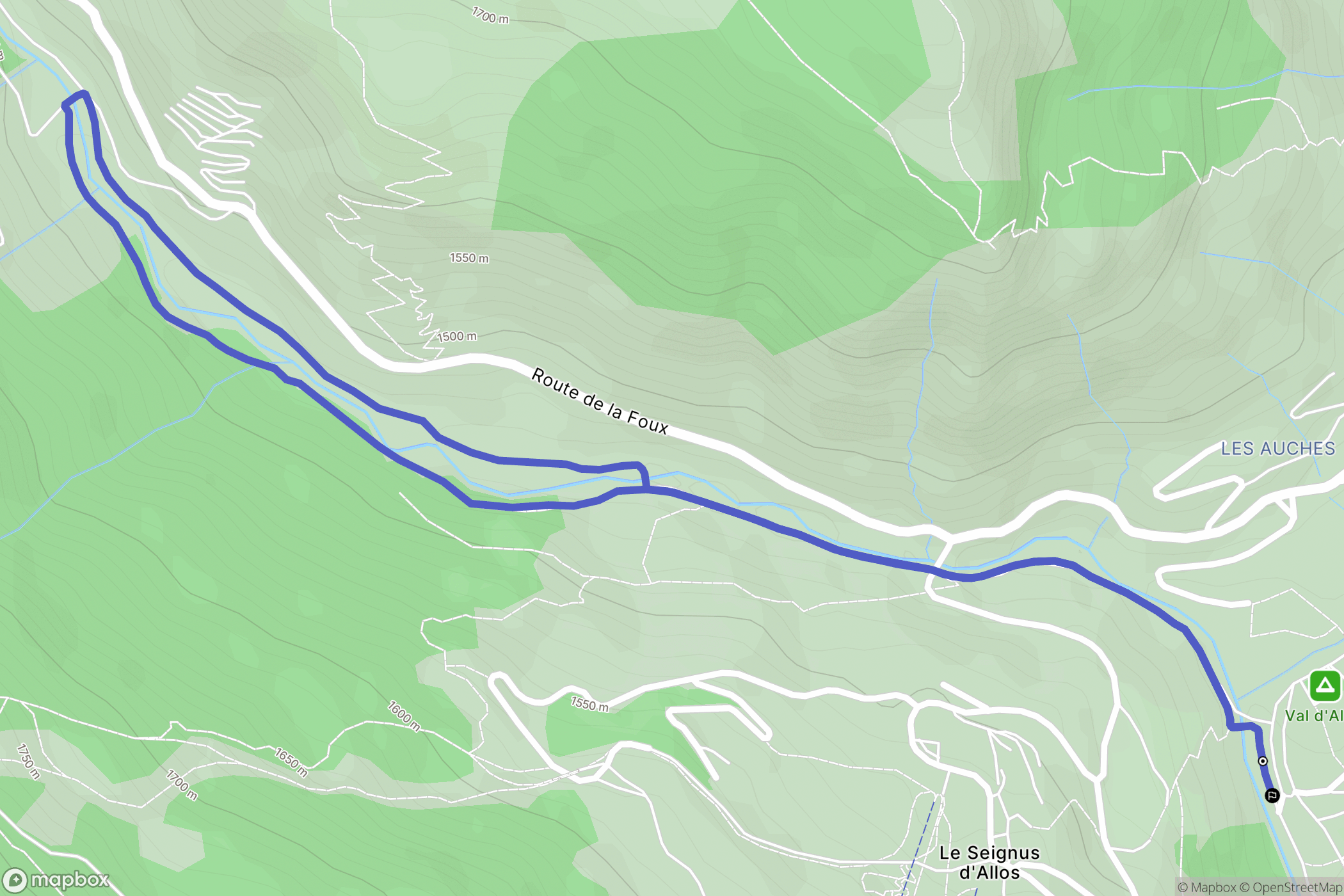 Allos: routekaart voor buitenactiviteiten - France