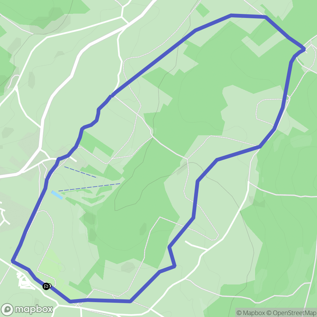Morbier : carte du parcours de randonnée - France