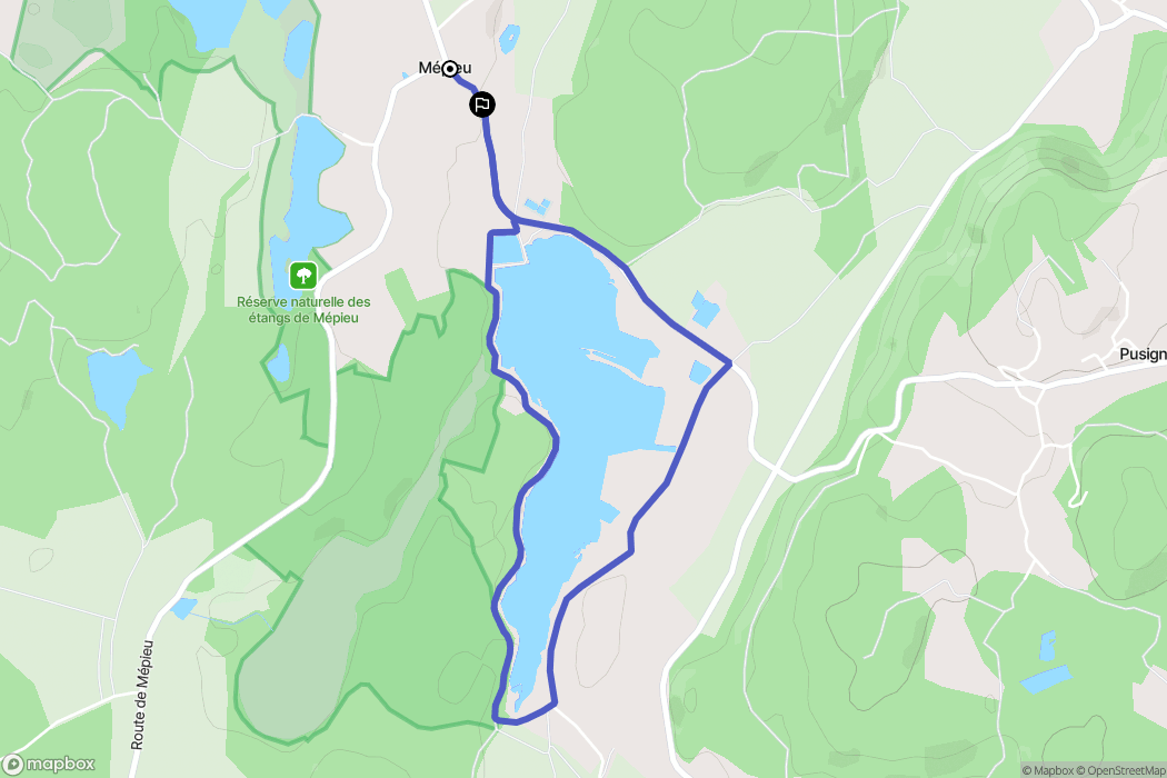 Creys-Mépieu : carte du parcours de randonnée - France