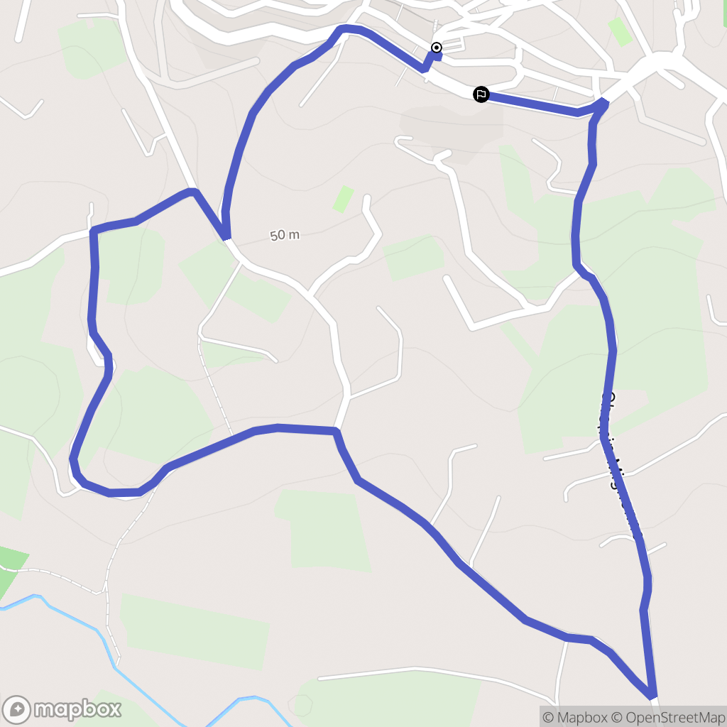 Grimaud : carte du parcours de randonnée - France