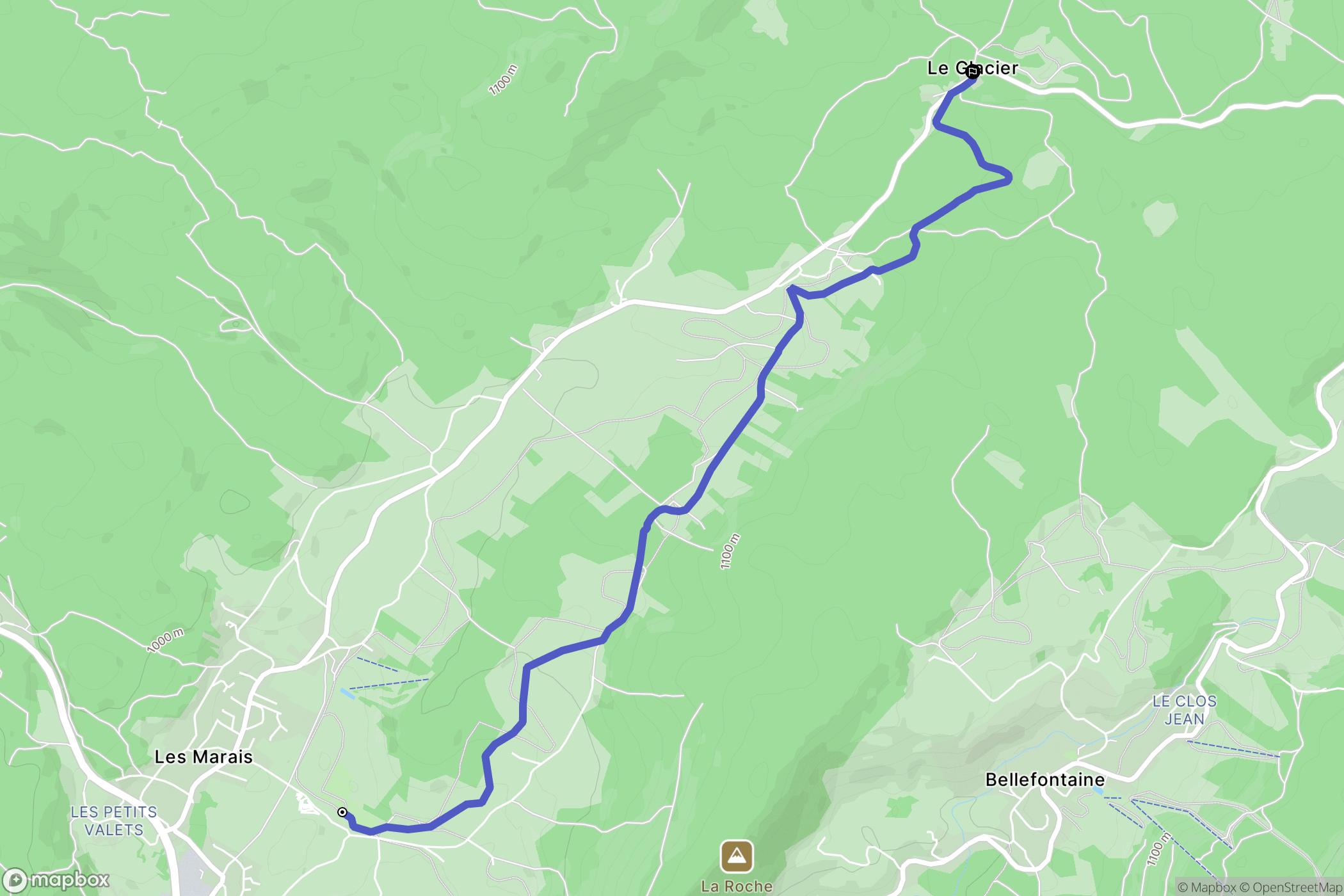 Morbier : carte du parcours de randonnée - France