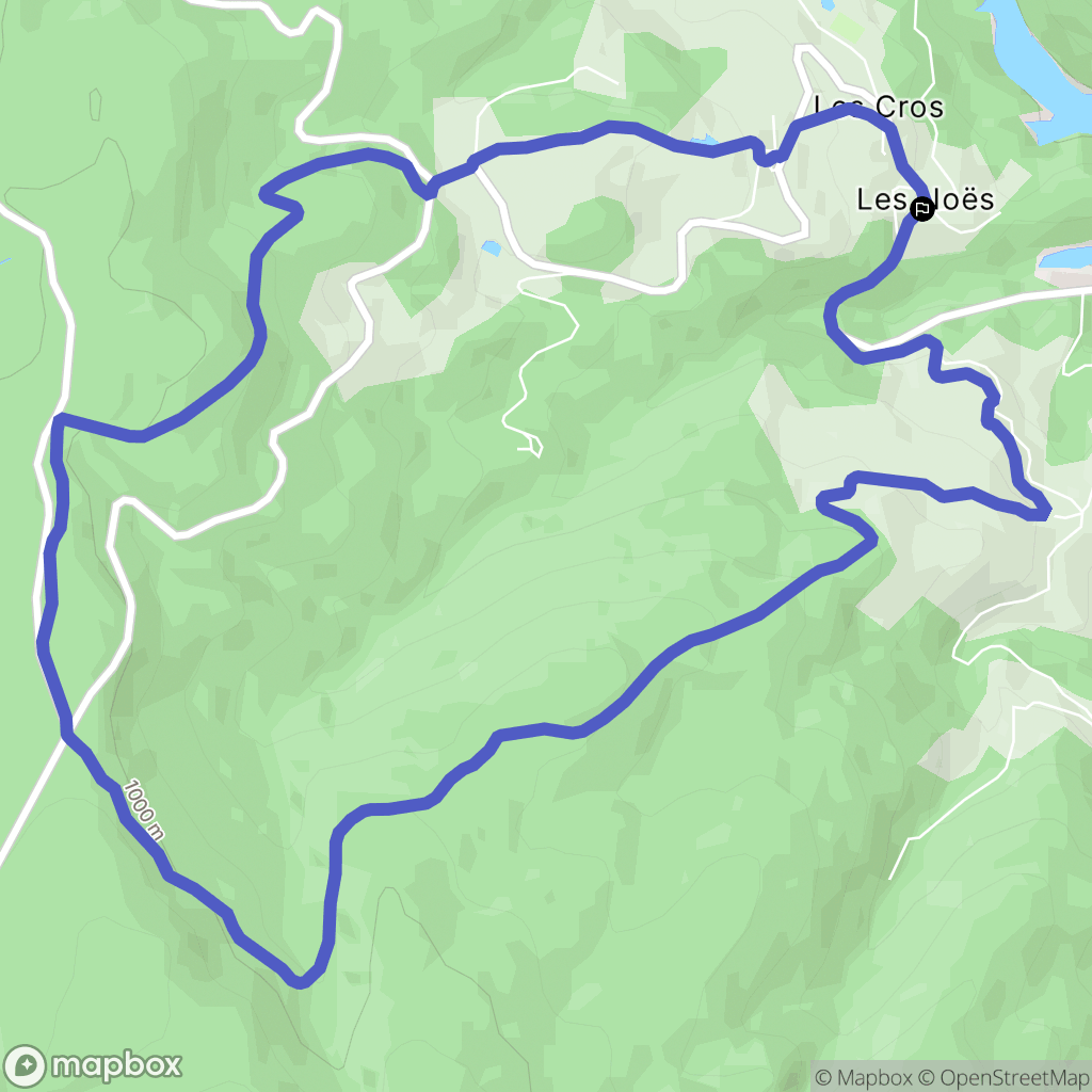 Saint-Haon-le-Châtel : carte du parcours de randonnée - France
