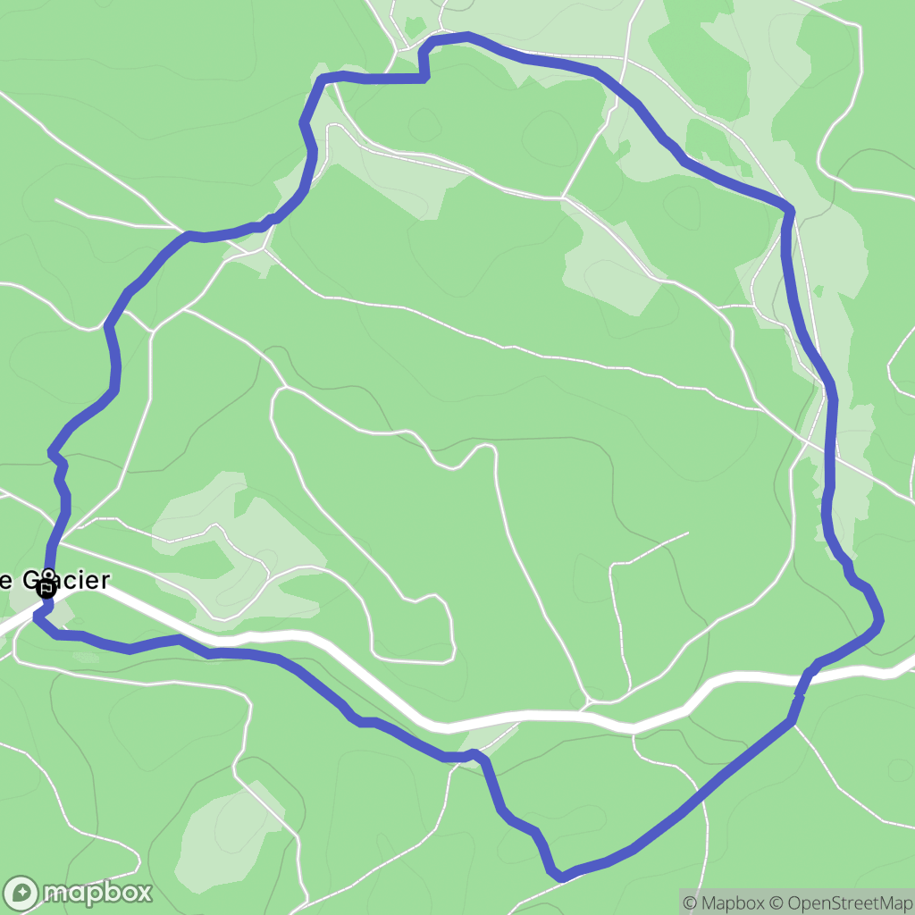 Tancua : carte du parcours de randonnée - France