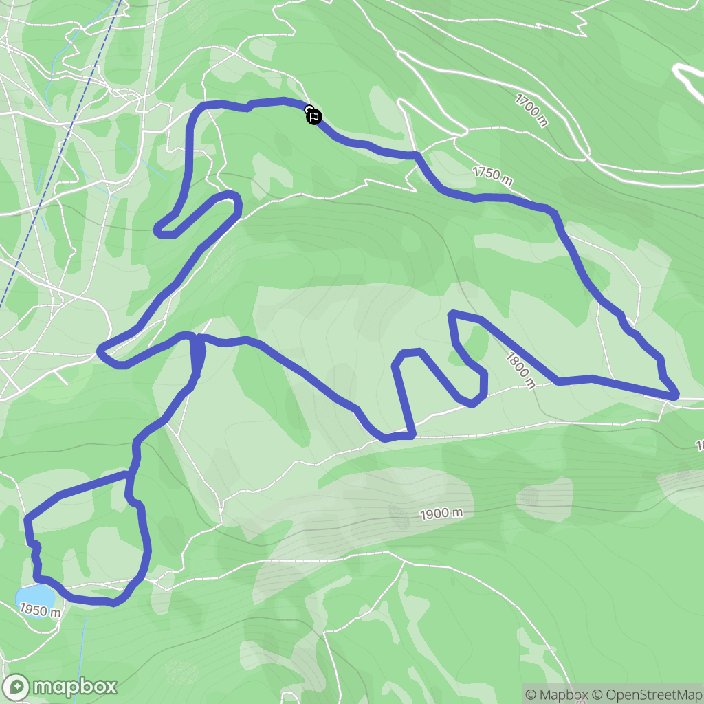 Puy-Saint-Vincent : carte du parcours de randonnée - France