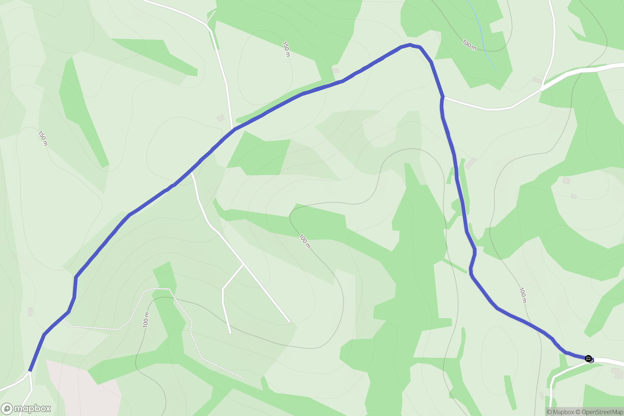 Saint-Pée-sur-Nivelle : carte du parcours de randonnée - France