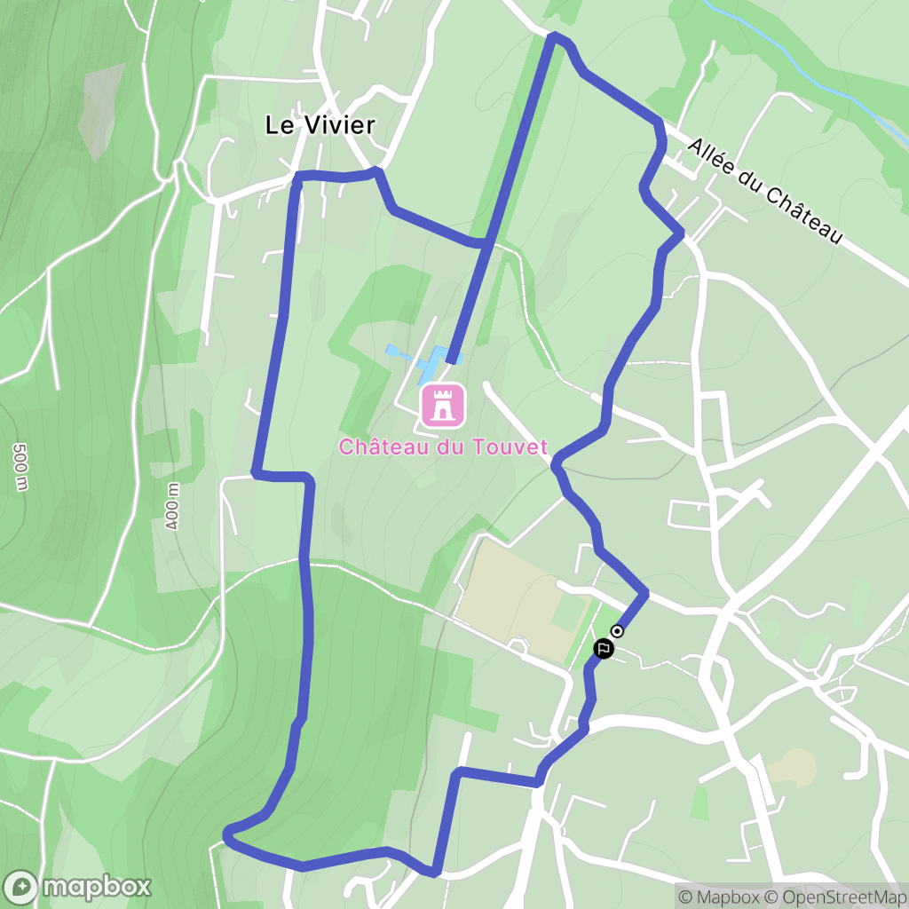 Le Touvet : carte du parcours de randonnée - France
