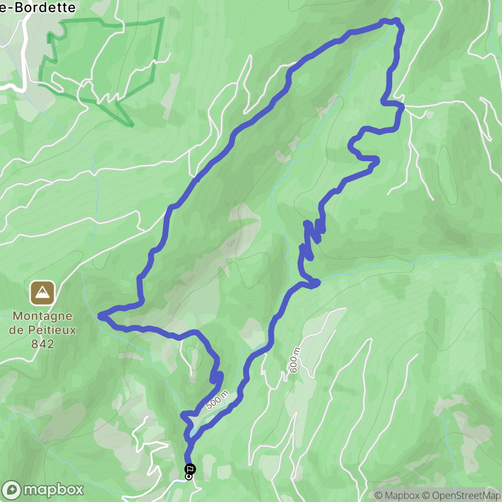 Bénivay-Ollon : carte du parcours de randonnée - France