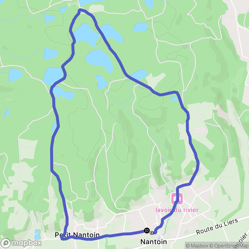 Porte-des-Bonnevaux : carte du parcours de randonnée - France