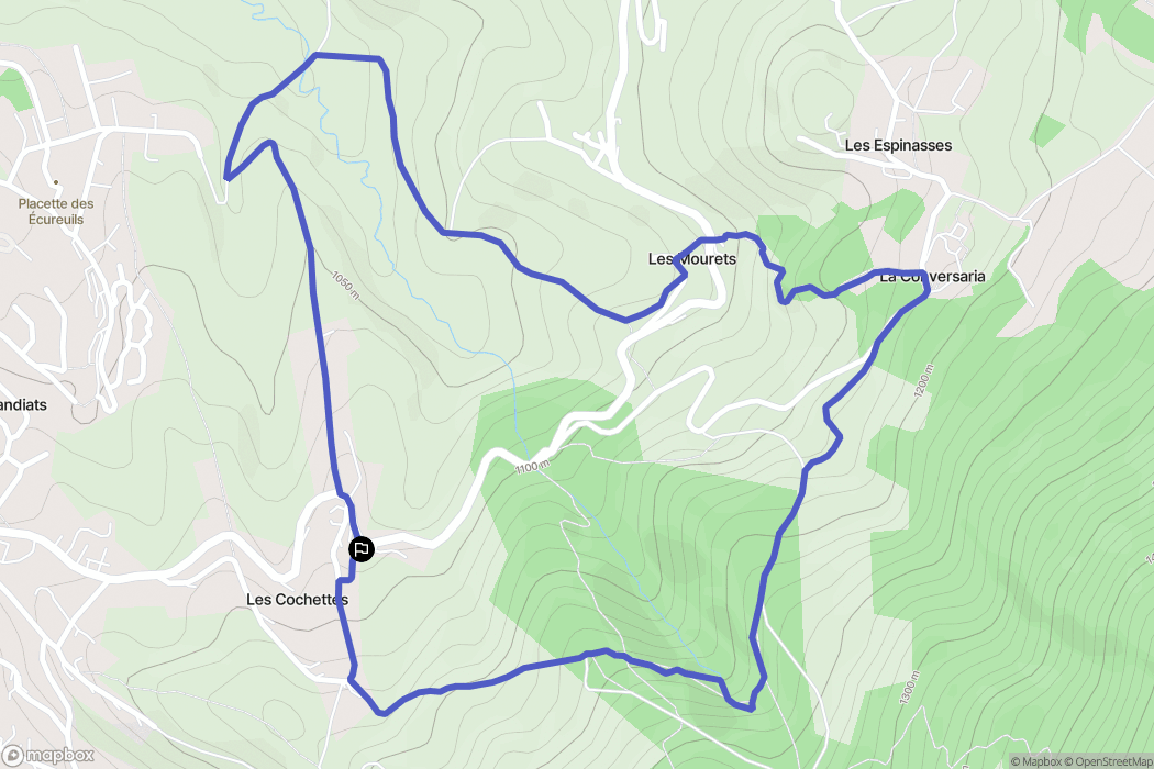 Villard-de-Lans : carte du parcours de randonnée - France