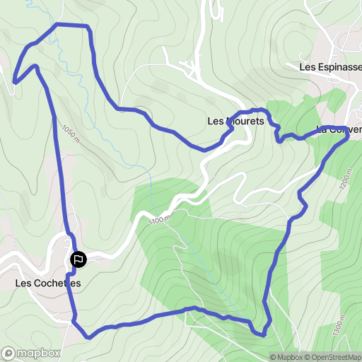 Villard-de-Lans : carte du parcours de randonnée - France