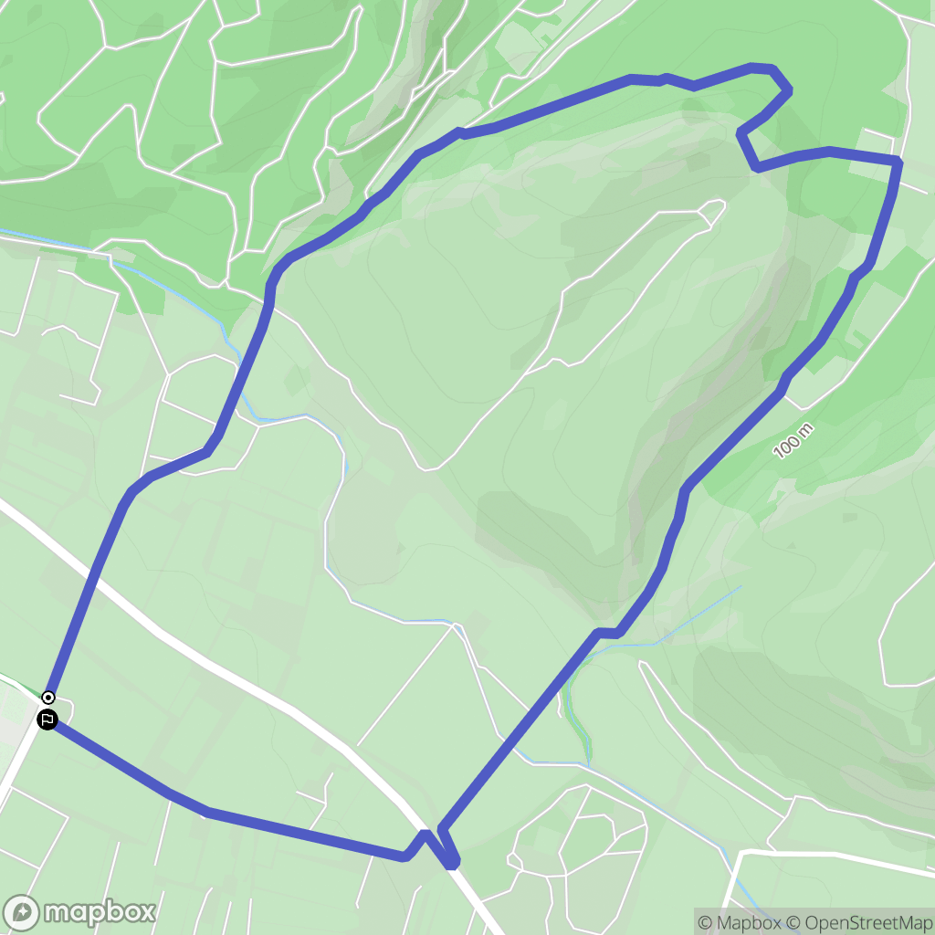 Fontvieille : carte du parcours de randonnée - France