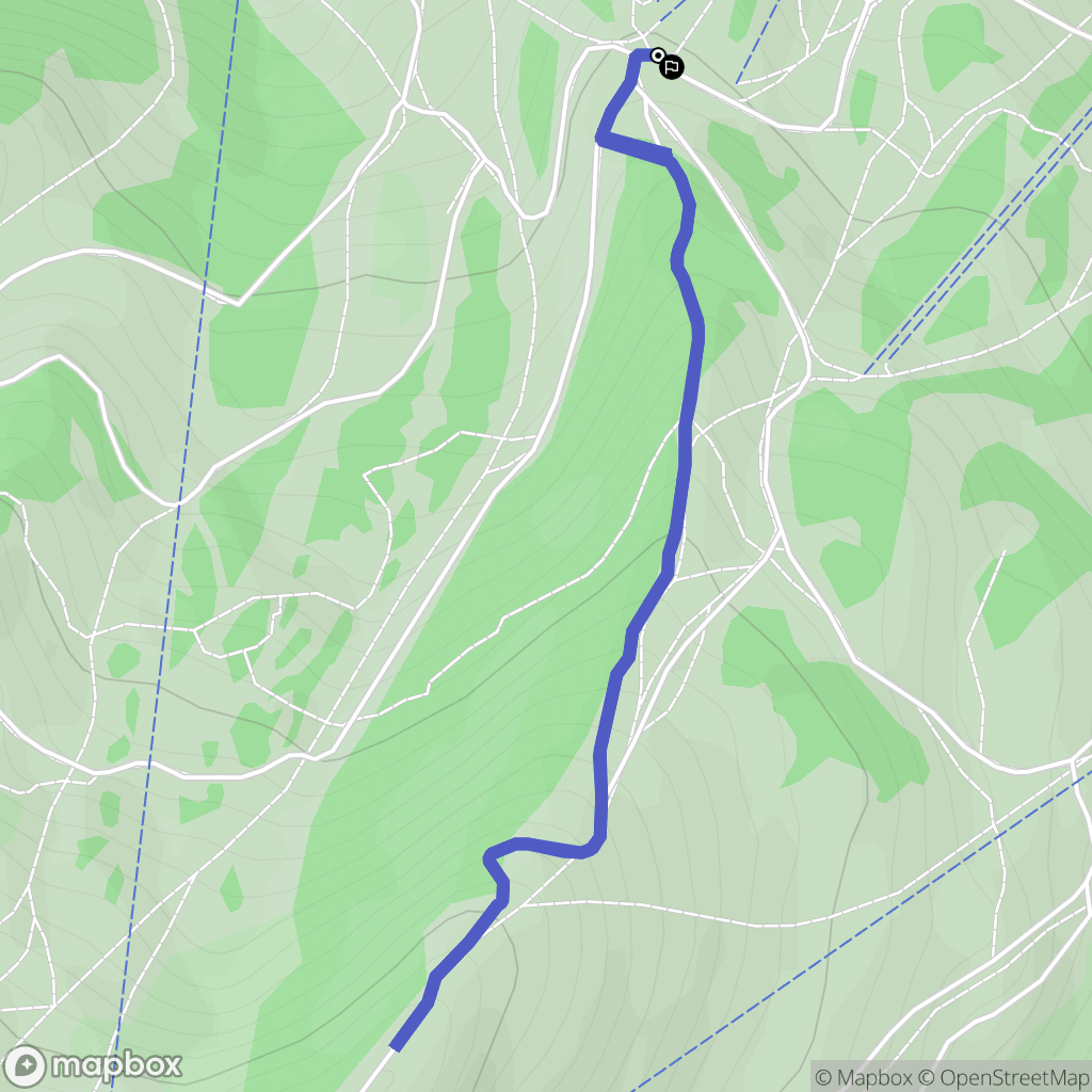 Uvernet-Fours : carte du parcours de randonnée - France