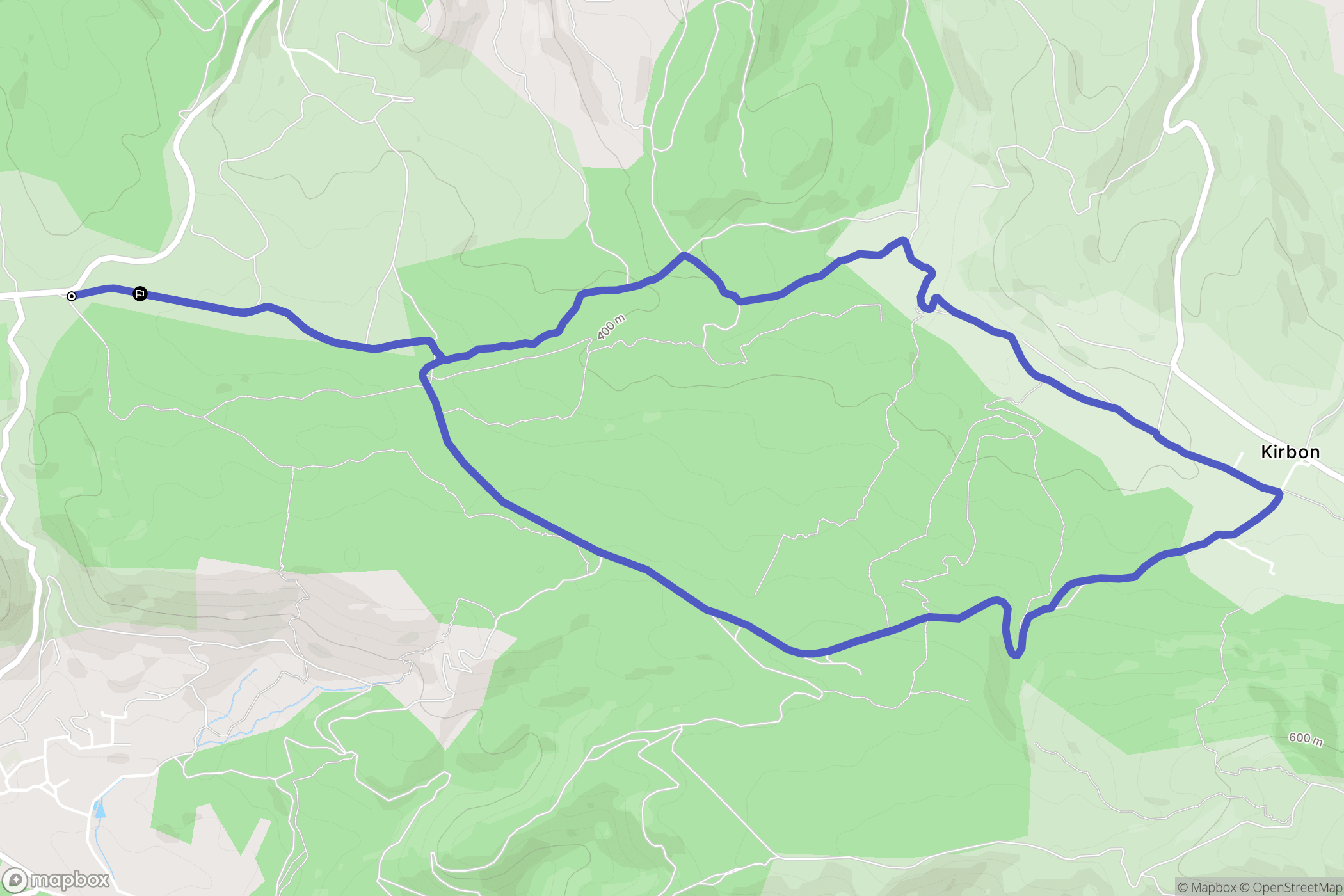 Peynier : carte du parcours de randonnée - France