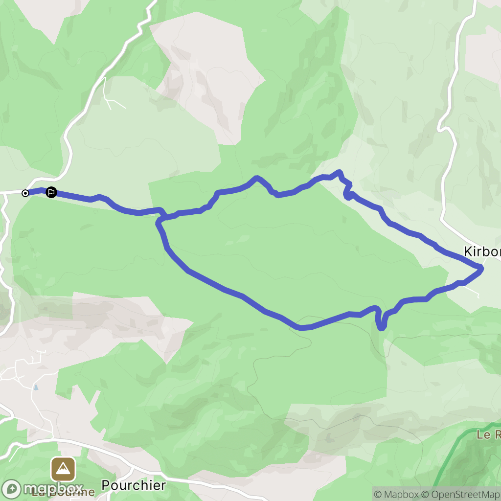 Peynier : carte du parcours de randonnée - France